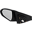 Driver Side Mirror, Power Adjust, Heated, Manual Folding, Paintable, In-housing Signal Light, With Memory, No Puddle Light, No Auto-Dim, With Blind Spot Detection in Glass