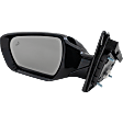 2013-2018 Hyundai Santa Fe Sport - Driver Side Mirror, Power, Manual Folding, Heated, Paintable, In-Housing Signal Light, No Memory, No Puddle Light, No Auto-Dimming, With Blind Spot Detection in Glass