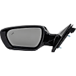 2013-2018 Hyundai Santa Fe Sport - Driver Side Mirror, Power, Manual Folding, Heated, Paintable, In-Housing Signal Light, No Memory, No Puddle Light, No Auto-Dimming, With Blind Spot Detection in Glass