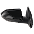 2021-2023 Hyundai Elantra - Passenger Side Mirror, Power Adjust, Non-Heated, Manual Folding, Paintable, No Signal Light, No Memory, No Puddle Light, No Auto-Dimming, No Blind Spot Feature