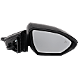 Passenger Side Mirror, Power Adjust, Manual Folding, Heated, Paintable, In-housing Signal Light, No Memory, No Puddle Light, No Auto-Dimming, With Blind Spot Detection in Glass