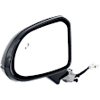 2019-2020 Hyundai Santa Fe - Driver Side Mirror, Power Adjust, Heated, Manual Folding, Paintable, No Signal Light, Without Memory Recall, With Puddle Light, No Auto-Dimming, With Blind Spot Detection in Glass