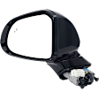 2019-2020 Hyundai Santa Fe - Driver Side Mirror, Power Adjust, Heated, Manual Folding, Paintable, No Signal Light, Without Memory Recall, With Puddle Light, No Auto-Dimming, With Blind Spot Detection in Glass