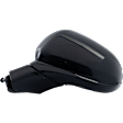 2019-2020 Hyundai Santa Fe - Driver Side Mirror, Power Adjust, Heated, Manual Folding, Paintable, No Signal Light, Without Memory Recall, With Puddle Light, No Auto-Dimming, With Blind Spot Detection in Glass