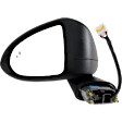 Driver Side Mirror, Power Adjust, Heated, Manual Folding, Paintable, In-housing Signal Light, No Memory, No Puddle Light, No Auto-Dim, With Blind Spot Detection in Glass