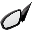 Driver Side Mirror, Power Adjust, Heated, Manual Folding, Paintable, In-housing Signal Light, No Memory, No Puddle Light, No Auto-Dim, With Blind Spot Detection in Glass
