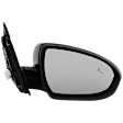 2019-2021 Hyundai Tucson - Passenger Side Mirror, Power Adjust, Heated, Manual Folding, Paintable, In-housing Signal Light, Without Memory Recall, No Puddle Light, No Auto-Dimming, With Blind Spot Detection in Glass