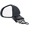 Driver Side Mirror, Power Adjust, Non-Heated, Manual Folding, Paintable, No Signal Light, No Memory, No Puddle Light, No Auto-Dim, With Blind Spot Detection in Glass