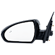 Driver Side Mirror, Power Adjust, Heated, Manual Folding, Paintable, In-housing Signal Light, With Memory, No Puddle Light, No Auto-Dim, With Blind Spot Detection in Glass