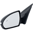 Driver Side Mirror, Power Adjust, Heated, Manual Folding, Paintable, In-housing Signal Light, With Memory, No Puddle Light, No Auto-Dim, With Blind Spot Detection in Glass