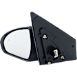 Driver Side Mirror, Power Adjust, Heated, Manual Folding, Paintable, In-housing Signal Light, With Memory, No Puddle Light, No Auto-Dim, With Blind Spot Detection in Glass