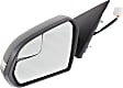 Driver Side Mirror, Power Adjust, Manual Folding, Heated, Paintable, In-housing Signal Light, No Memory, No Puddle Light, No Auto-Dimming, With Blind Spot Glass
