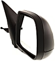 Passenger Side Mirror, Manual Adjust, Manual Folding, Non-Heated, Textured Black, No Signal Light, No Memory, No Puddle Light, No Auto-Dimming, No Blind Spot Feature