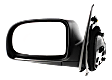 2007-2009 Hyundai Santa Fe - Driver Side Mirror, Power Adjust, Non-Heated, Manual Folding, Textured Black, No Signal Light, Without Memory Recall, No Puddle Light, No Auto-Dimming, No Blind Spot Feature