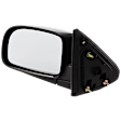 Driver Side Mirror, Power Adjust, Heated, Manual Folding, Textured Black, No Signal Light, No Memory, No Puddle Light, No Auto-Dim, No Blind Spot Feature
