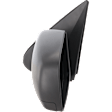 Driver Side Mirror, Power Adjust, Heated, Manual Folding, Textured Black, No Signal Light, No Memory, No Puddle Light, No Auto-Dim, No Blind Spot Feature