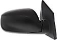 2010-2015 Hyundai Tucson - Passenger Side Mirror, Power, Manual Folding, Non-Heated, Textured Black, No Signal Light, No Memory, No Puddle Light, No Auto-Dimming, No Blind Spot Feature, Type 1