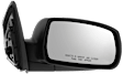 Passenger Side Mirror, Power Adjust, Manual Folding, Heated, Textured Black, No Signal Light, No Memory, No Puddle Light, No Auto-Dimming, No Blind Spot Feature