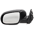 Driver Side Mirror, Power Adjust, Manual Folding, Heated, Textured Black, No Signal Light, No Memory, No Puddle Light, No Auto-Dimming, No Blind Spot Feature, Hatchback/Sedan