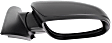Passenger Side Mirror, Power Adjust, Heated, Manual Folding, Textured Black, No Signal Light, No Memory, No Puddle Light, No Auto-Dim, No Blind Spot Feature