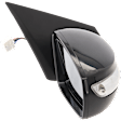 Passenger Side Mirror, Power Adjust, Manual Folding, Heated, Paintable, In-housing Signal Light, No Memory, No Puddle Light, No Auto-Dimming, No Blind Spot Feature