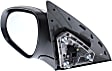 Hatchback Driver Side Mirror, Power Adjust, Heated, Manual Folding, Paintable, In-housing Signal Light, No Memory, No Puddle Light, No Auto-Dim, No Blind Spot Feature