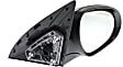 Hatchback Passenger Side Mirror, Power Adjust, Heated, Manual Folding, Paintable, In-housing Signal Light, No Memory, No Puddle Light, No Auto-Dim, No Blind Spot Feature