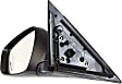 Driver Side Mirror, Power Adjust, Manual Folding, Heated, Paintable, No Signal Light, Memory, Puddle Light, Auto-Dimming, and Blind Spot Feature, For Models Without Panoramic Roof