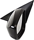 Driver Side Mirror, Power Adjust, Manual Folding, Heated, Paintable, No Signal Light, Memory, Puddle Light, Auto-Dimming, and Blind Spot Feature, For Models Without Panoramic Roof