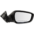 Passenger Side Mirror, Power Adjust, Manual Folding, Heated, Paintable, No Signal Light, Memory, Puddle Light, Auto-Dimming, and Blind Spot Feature, For Models Without Panoramic Roof
