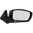 2009-2014 Hyundai Genesis - Passenger Side Mirror, Power, Manual Folding, Heated, Paintable, In-housing Signal Light, No Memory, No Puddle Light, No Auto-Dimming, No Blind Spot Feature