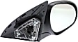 Passenger Side Mirror, Power Adjust, Manual Folding, Heated, Paintable, No Signal Light, No Memory, No Puddle Light, No Auto-Dimming, No Blind Spot Feature, Hatchback