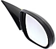 Passenger Side Mirror, Power Adjust, Manual Folding, Heated, Paintable, No Signal Light, No Memory, No Puddle Light, No Auto-Dimming, No Blind Spot Feature, Hatchback
