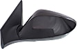 2015 Hyundai Elantra - Driver Side Mirror, Korea or USA Built Vehicle, Power Adjust, Heated, Paintable, Manual Folding, No Signal Light, With Blind Spot Glass, No Memory, No Puddle Light, No Auto-Dimming