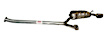 HY7307 Passenger Side Muffler, Natural