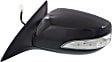 Driver Side Mirror, Power Adjust, Manual Folding, Heated, Paintable, In-housing Signal Light, No Memory, Puddle Light, Auto-Dimming, and Blind Spot Feature, For Models With Side Repeater Lights