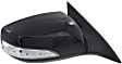 Passenger Side Mirror, Power Adjust, Manual Folding, Heated, Paintable, In-housing Signal Light, No Memory, Puddle Light, Auto-Dimming, and Blind Spot Feature, For Models With Side Repeater Lights