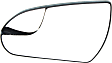 2017-2018 Hyundai Elantra - Driver Side Mirror Glass, Heated, Flat, With backing plate; With built-in blind spot glass, Korea Or USA Built Vehicle