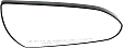 Passenger Side Mirror Glass, Non-Heated, No Blind Spot Feature, with Backing Plate, USA/Korea Built Vehicle