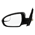 Driver Side Mirror, Power Adjust, Manual Folding, Heated, Paintable, No Signal Light, No Memory, No Puddle Light, No Auto-Dimming, With Blind Spot Glass