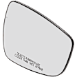 Passenger Side Mirror Glass, Non-Heated, No Blind Spot Feature