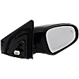 Passenger Side Mirror, Power Adjust, Manual Folding, Heated, Paintable, In-housing Signal Light, No Memory, No Puddle Light, No Auto-Dimming, With Blind Spot Detection in Glass