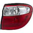 Passenger Side, Outer Tail Light, without Bulb, Halogen, Clear and Red Lens, 6 Cyl., 3.0L Engine