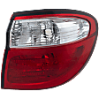 Passenger Side, Outer Tail Light, without Bulb, Halogen, Clear and Red Lens, 6 Cyl., 3.0L Engine