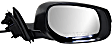 Passenger Side Mirror, Power, Manual Folding, Heated, Paintable, In-housing Signal Light, No Memory, Puddle Light, Auto-Dim, and Blind Spot Feature, For Models Without Around View Monitor