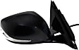 Passenger Side Mirror, Power, Manual Folding, Heated, Paintable, In-housing Signal Light, No Memory, Puddle Light, Auto-Dim, and Blind Spot Feature, For Models Without Around View Monitor
