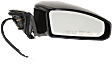 Passenger Side Mirror, Power, Heated, Manual Folding, Paintable, No Signal Light, Memory, Puddle Light, Auto-Dimming and Blind Spot Feature, Coupe