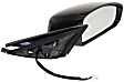 Passenger Side Mirror, Power, Heated, Manual Folding, Paintable, No Signal Light, Memory, Puddle Light, Auto-Dimming and Blind Spot Feature, Coupe