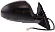 Passenger Side Mirror, Power Adjust, Non-Heated, Manual Folding, Paintable, with Rear View Monitor, No Signal Light, No Memory, No Auto-Dimming, No Blind Spot Feature, Base Model