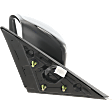 Driver Side Mirror, Power, Non-Heated, Manual Folding, Paintable, No Signal Light, Memory, Puddle Light, Auto-Dimming and Blind Spot Feature, Coupe